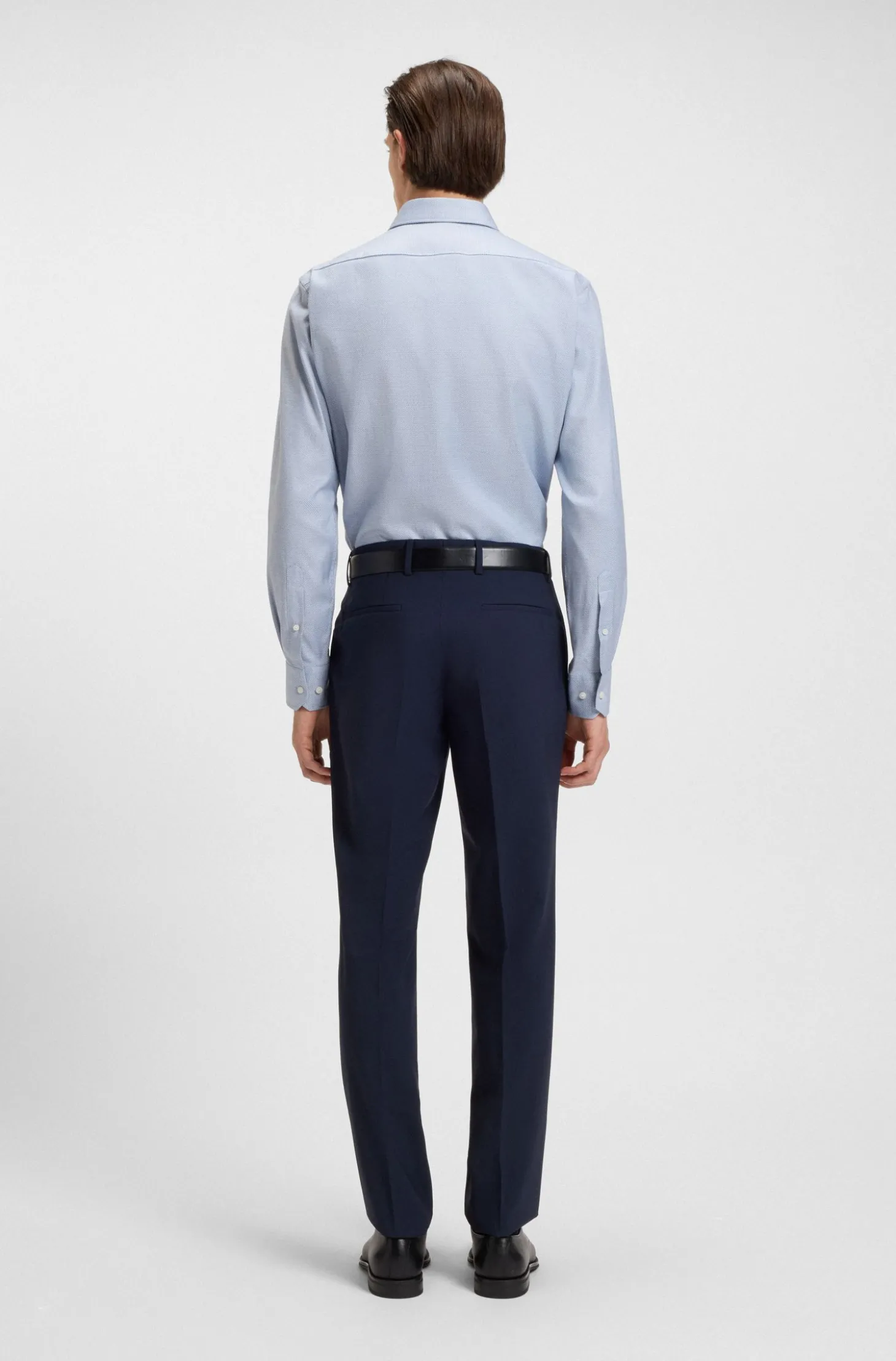 Regular-Fit Hemd aus bedrucktem Baumwoll-Twill