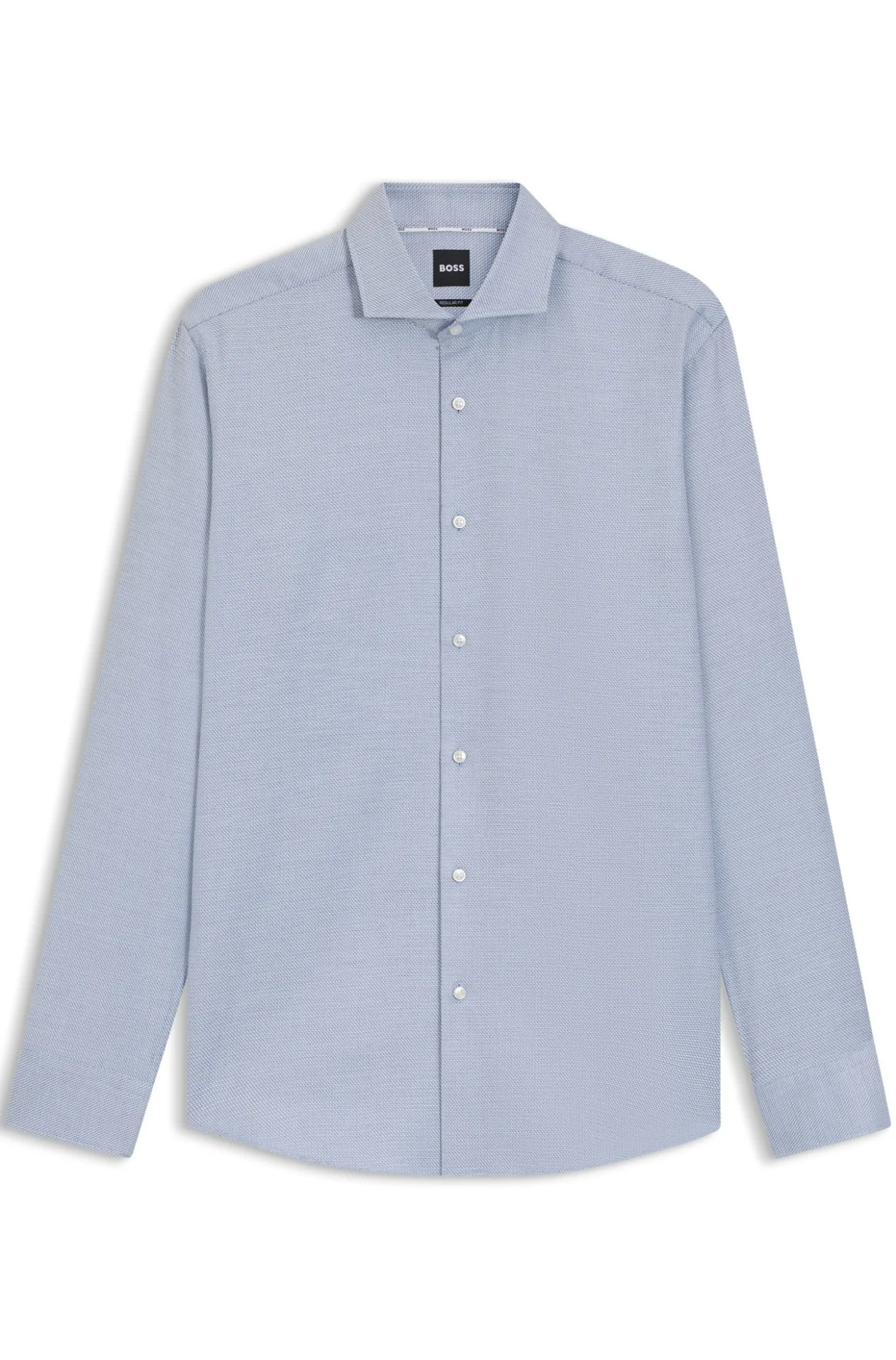 Regular-Fit Hemd aus bedrucktem Baumwoll-Twill