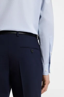 Regular-Fit Hemd aus bügelleichter Stretch-Baumwolle