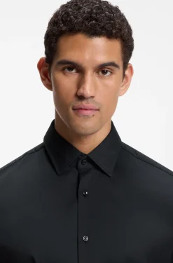 Regular-Fit Hemd aus funktionalem Stretch-Twill