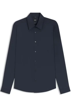 Regular-Fit Hemd aus funktionalem Stretch-Gewebe
