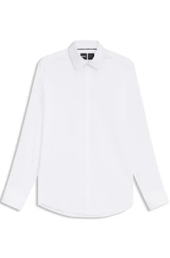 Regular-Fit Hemd aus funktionalem Stretch-Twill