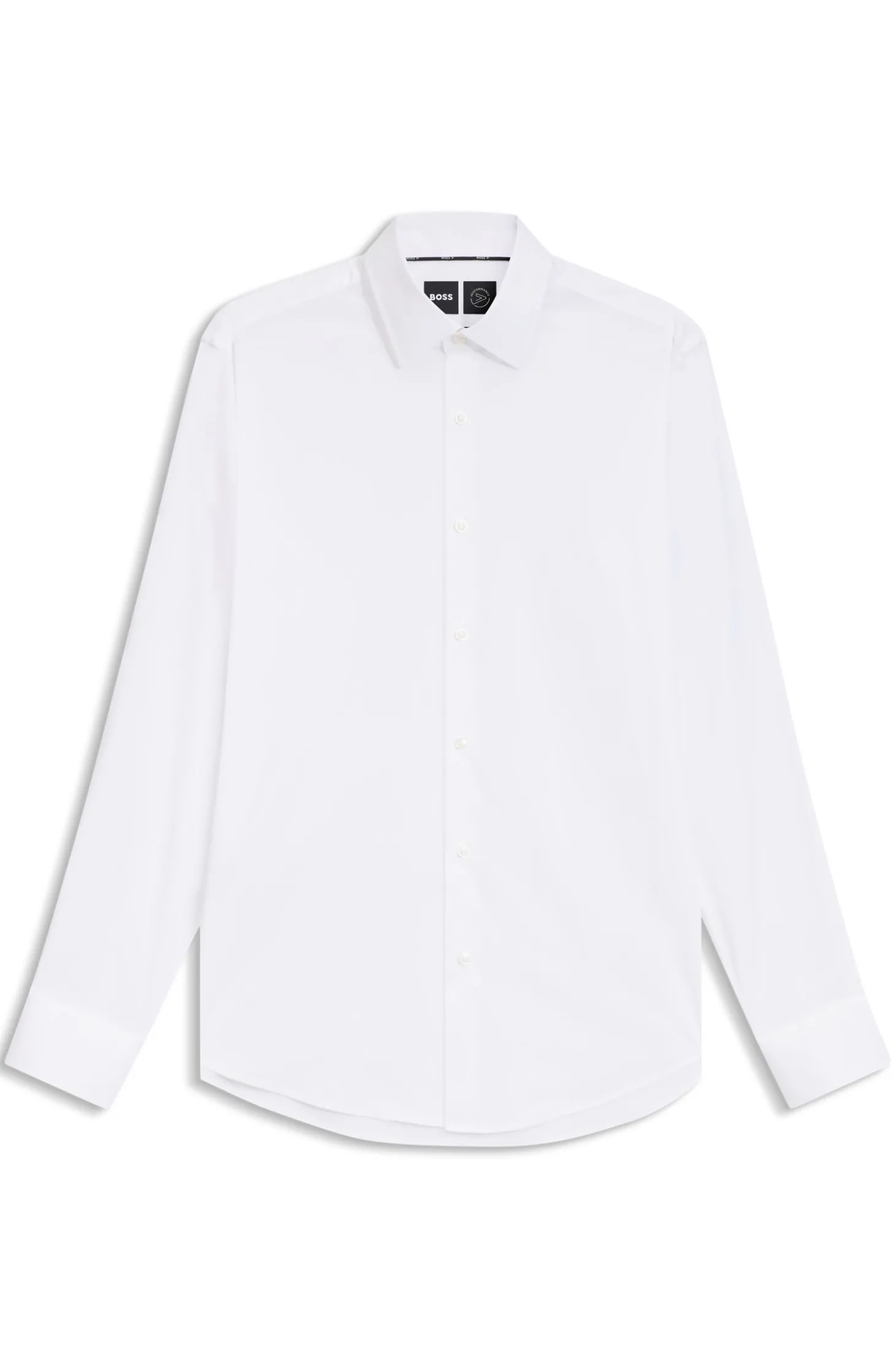 Regular-Fit Hemd aus funktionalem Stretch-Twill