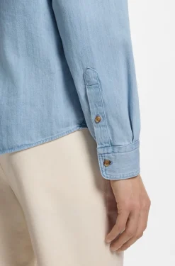 Regular-Fit Hemd aus indigo Denim