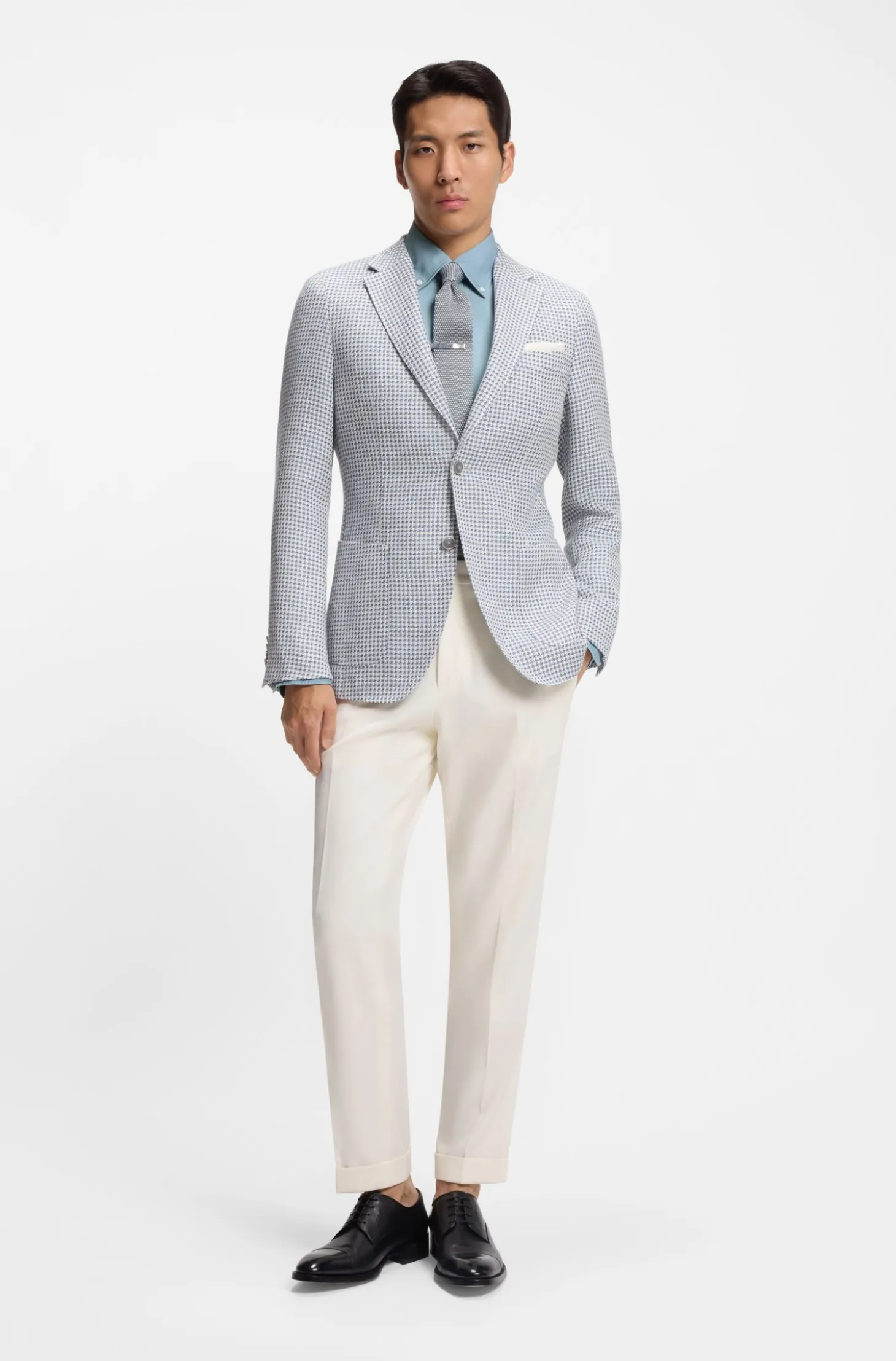 Regular-Fit Hemd aus in Italien gefertigtem Denim