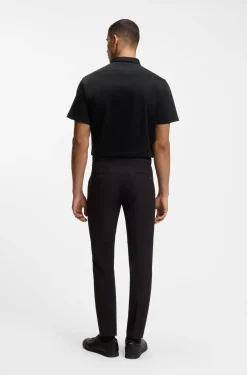 Regular-Fit Hemd aus knitterfreiem Baumwoll-Jersey