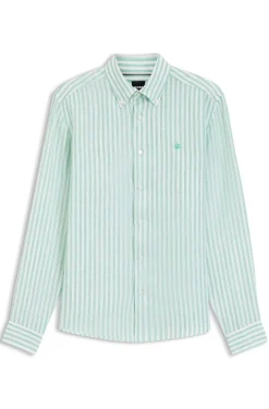 Regular-Fit Hemd aus Leinen mit Streifen-Muster