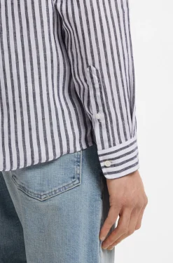 Regular-Fit Hemd aus Leinen mit Streifen-Muster