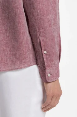 Regular-Fit Hemd aus Leinen mit Button-Down-Kragen
