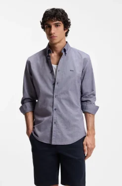 Regular-Fit Hemd aus Oxford-Baumwolle mit Button-Down-Kragen