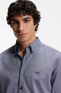 Regular-Fit Hemd aus Oxford-Baumwolle mit Button-Down-Kragen