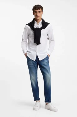 Regular-Fit Hemd aus Oxford-Baumwolle mit Button-Down-Kragen