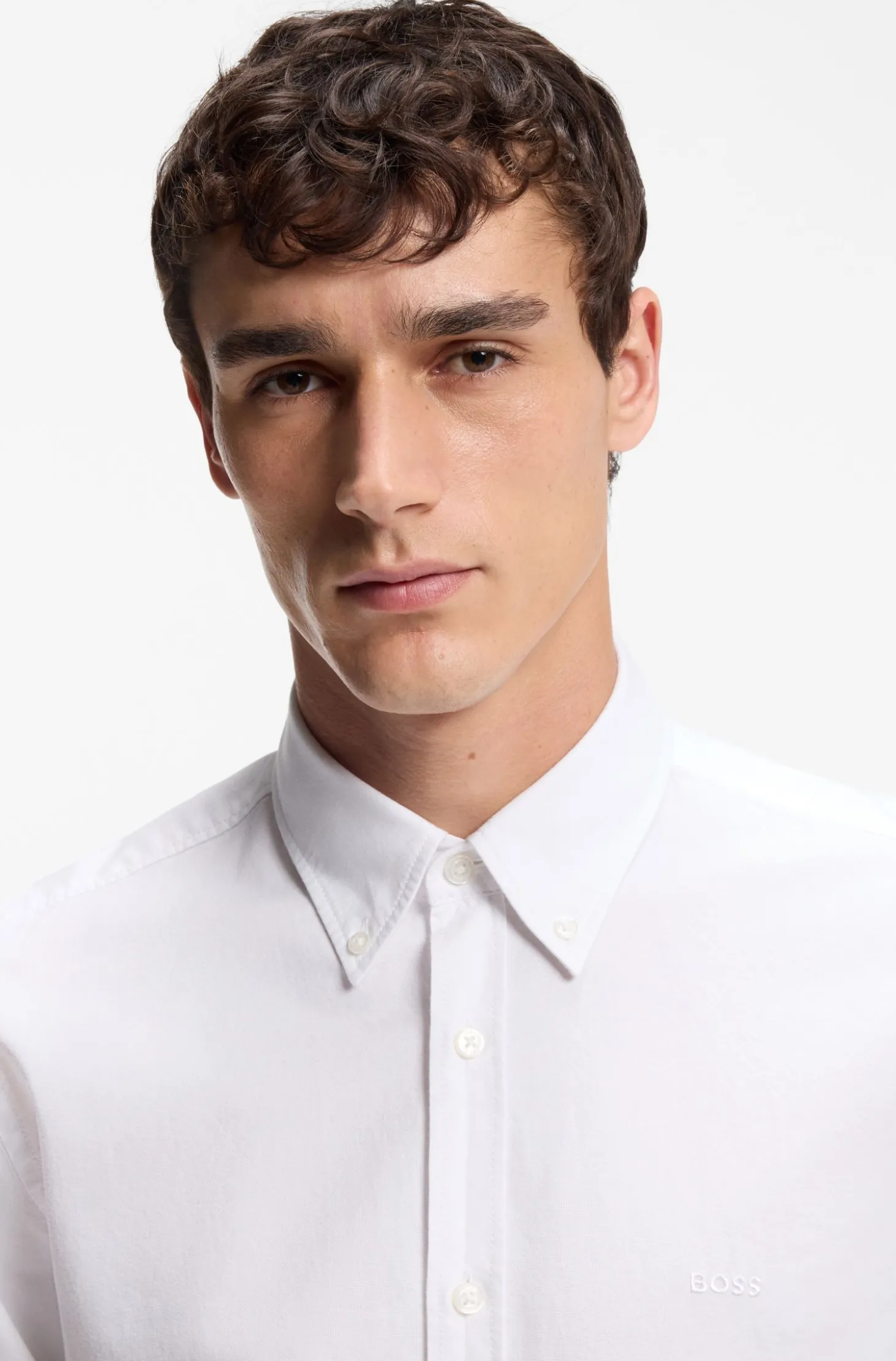 Regular-Fit Hemd aus Oxford-Baumwolle mit Button-Down-Kragen