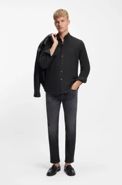 Regular-Fit Hemd aus Oxford-Baumwolle mit Button-Down-Kragen