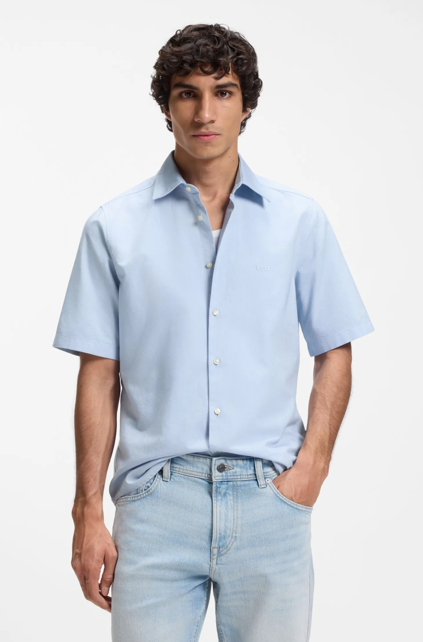 Regular-Fit Hemd aus soft gewaschener Oxford-Baumwolle