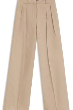 Regular-Fit Hose aus Baumwoll-Mix mit glitzernden Nadelstreifen