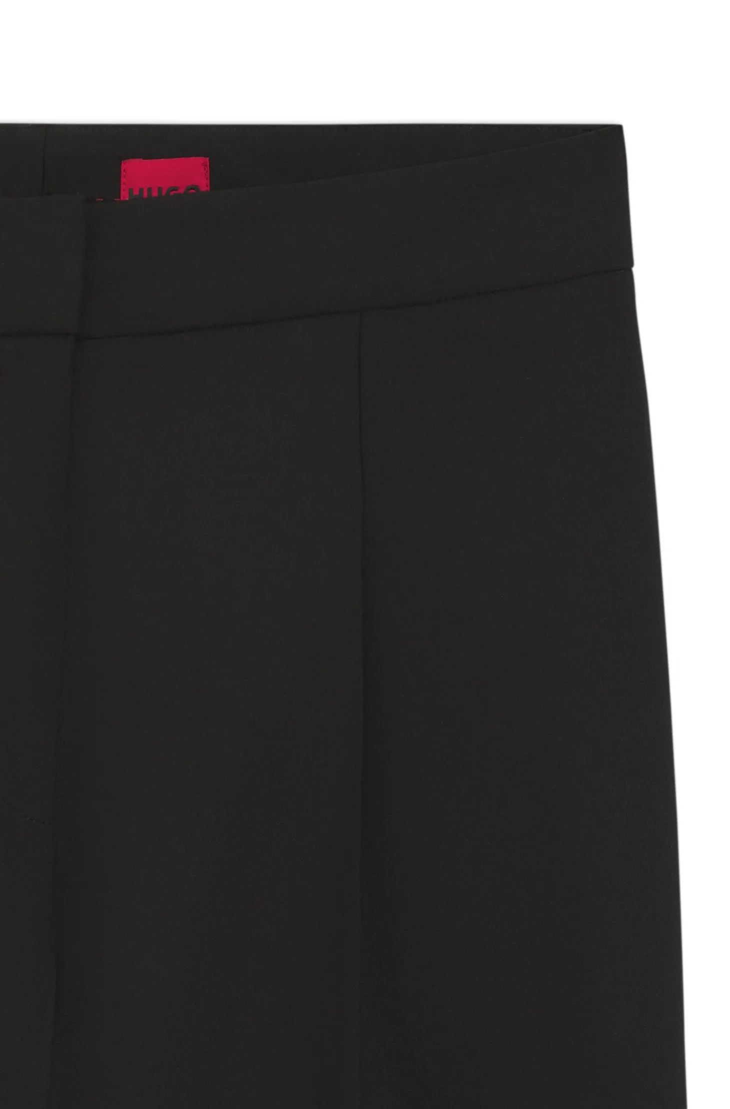 Regular-Fit Hose aus elastischem Gewebe mit weitem Bein