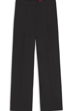 Regular-Fit Hose aus elastischem Gewebe mit weitem Bein