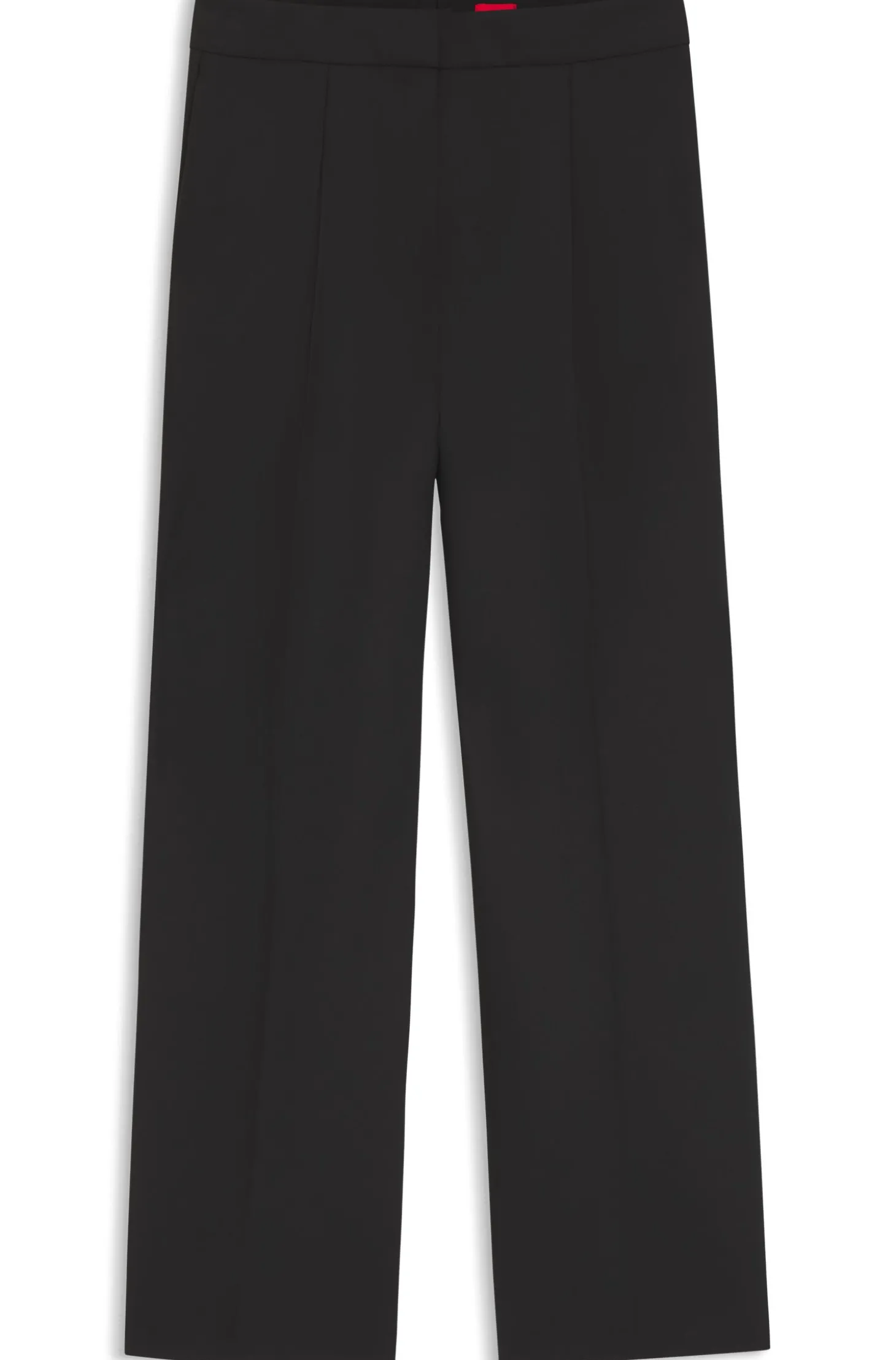 Regular-Fit Hose aus elastischem Gewebe mit weitem Bein