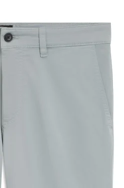 Regular-Fit Hose aus elastischem Baumwoll-Satin