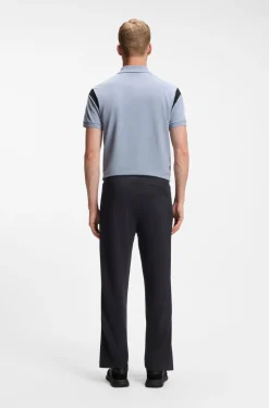 Regular-Fit Hose aus Jersey mit Jacquard-Tape