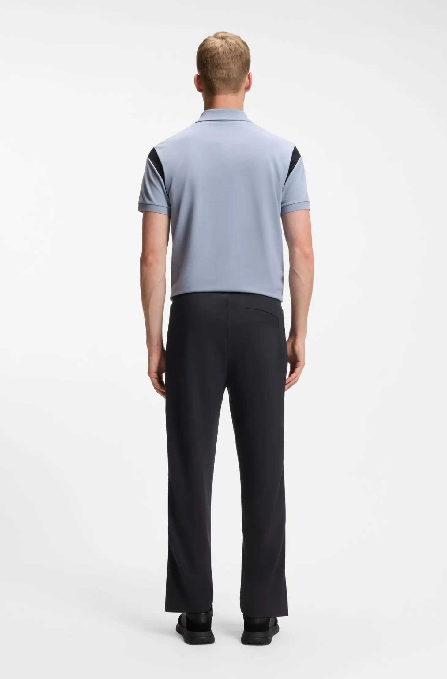 Regular-Fit Hose aus Jersey mit Jacquard-Tape