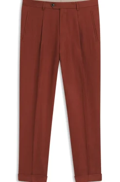 Regular-Fit Hose aus knitterfreiem Leinen