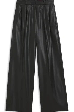 Regular-Fit Hose aus Kunstleder