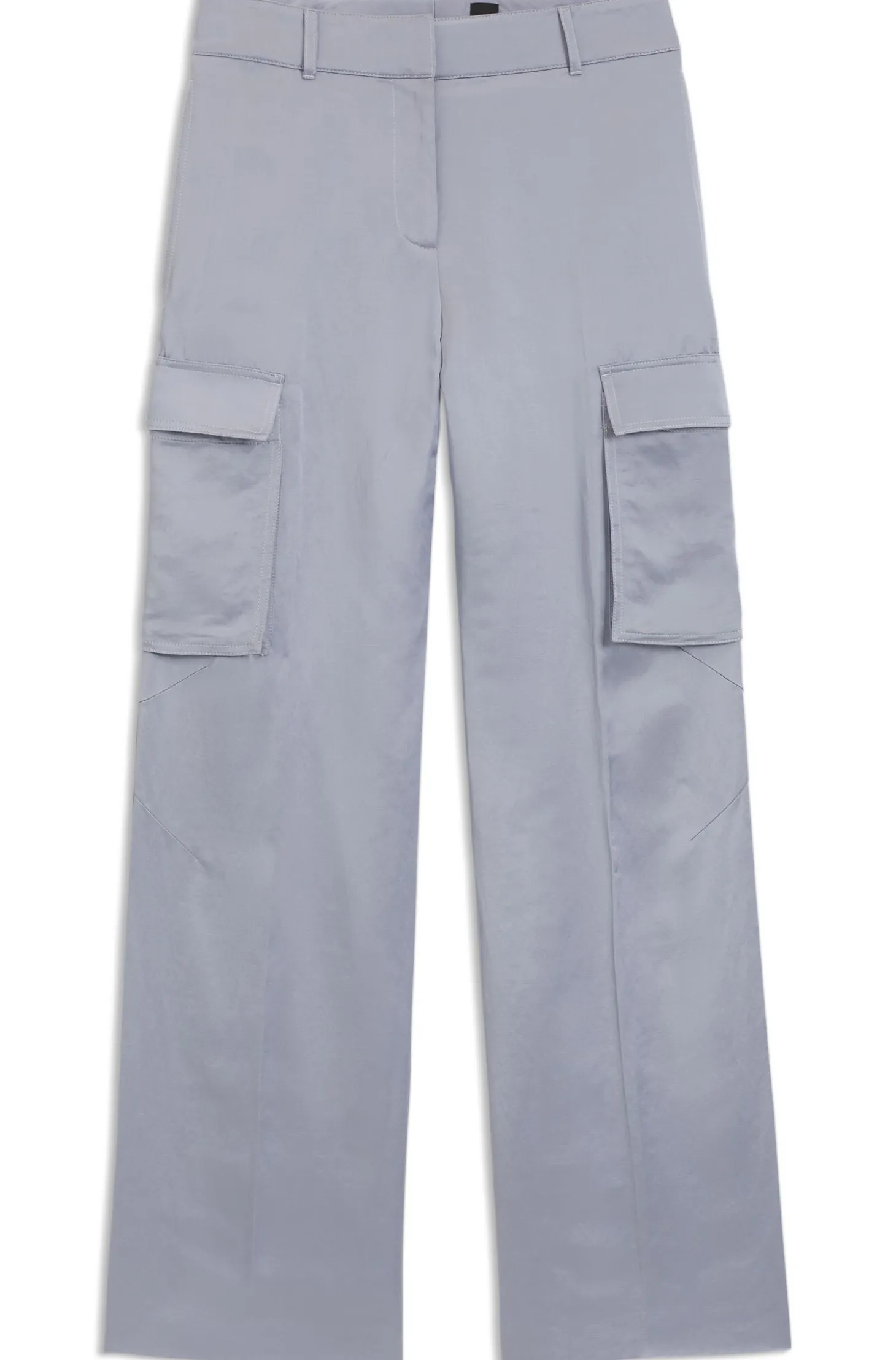 Regular-Fit Hose aus Satin
