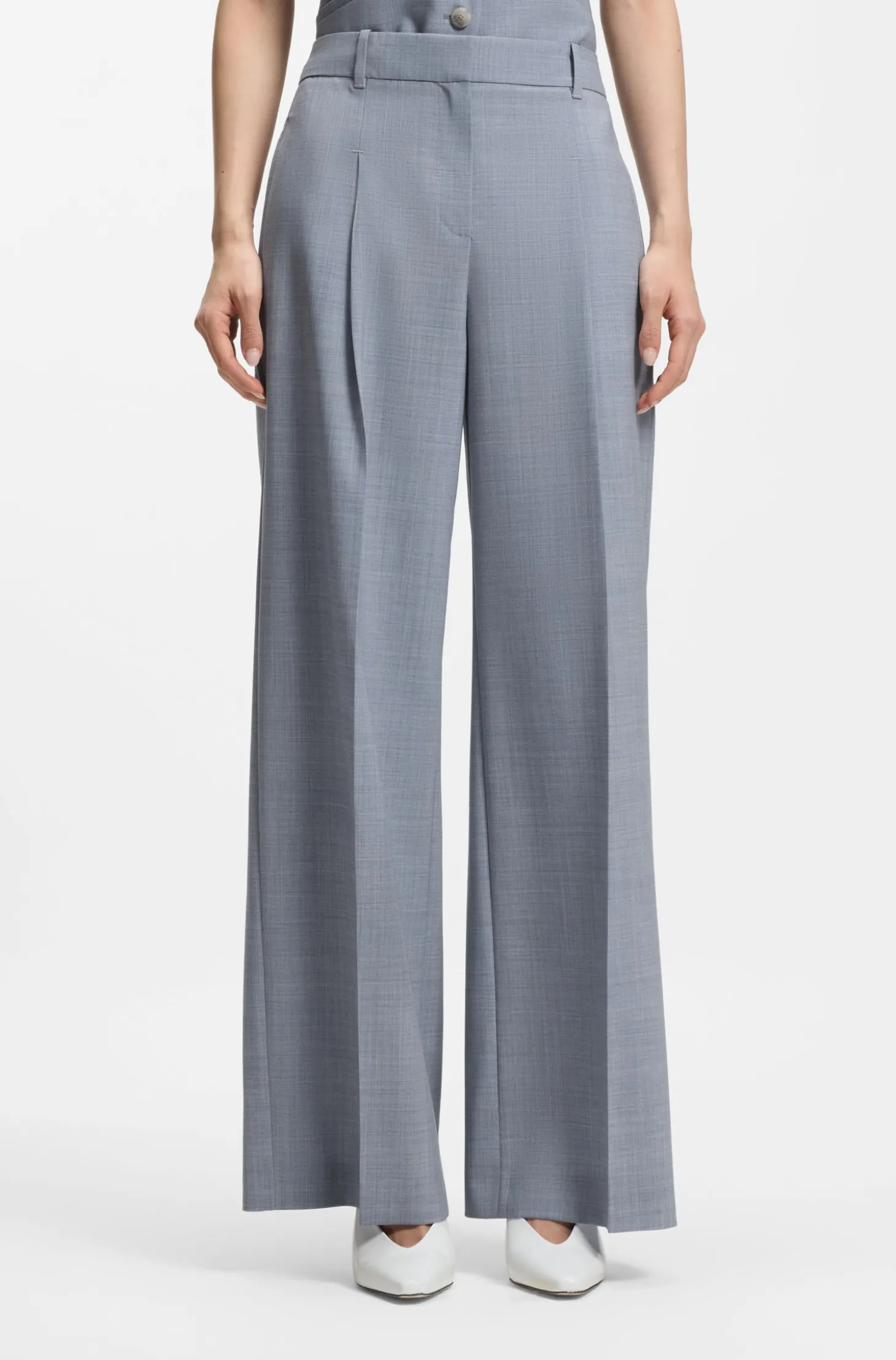 Regular-Fit Hose aus Schurwolle