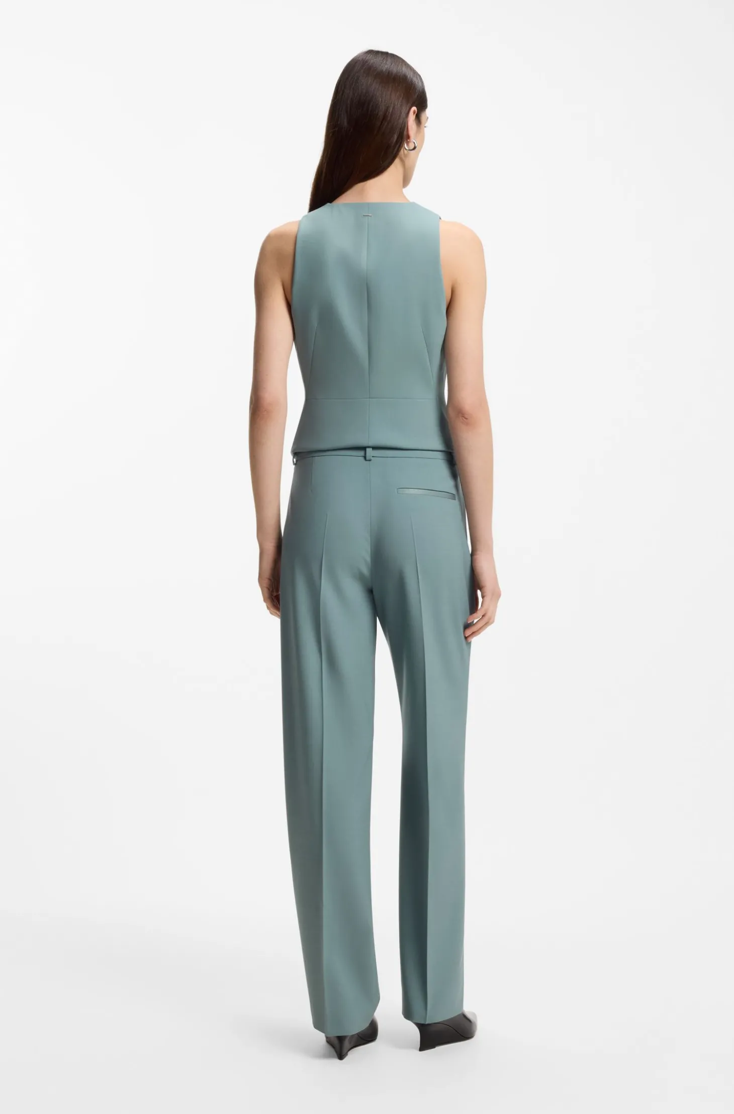 Regular-Fit Hose aus Schurwolle