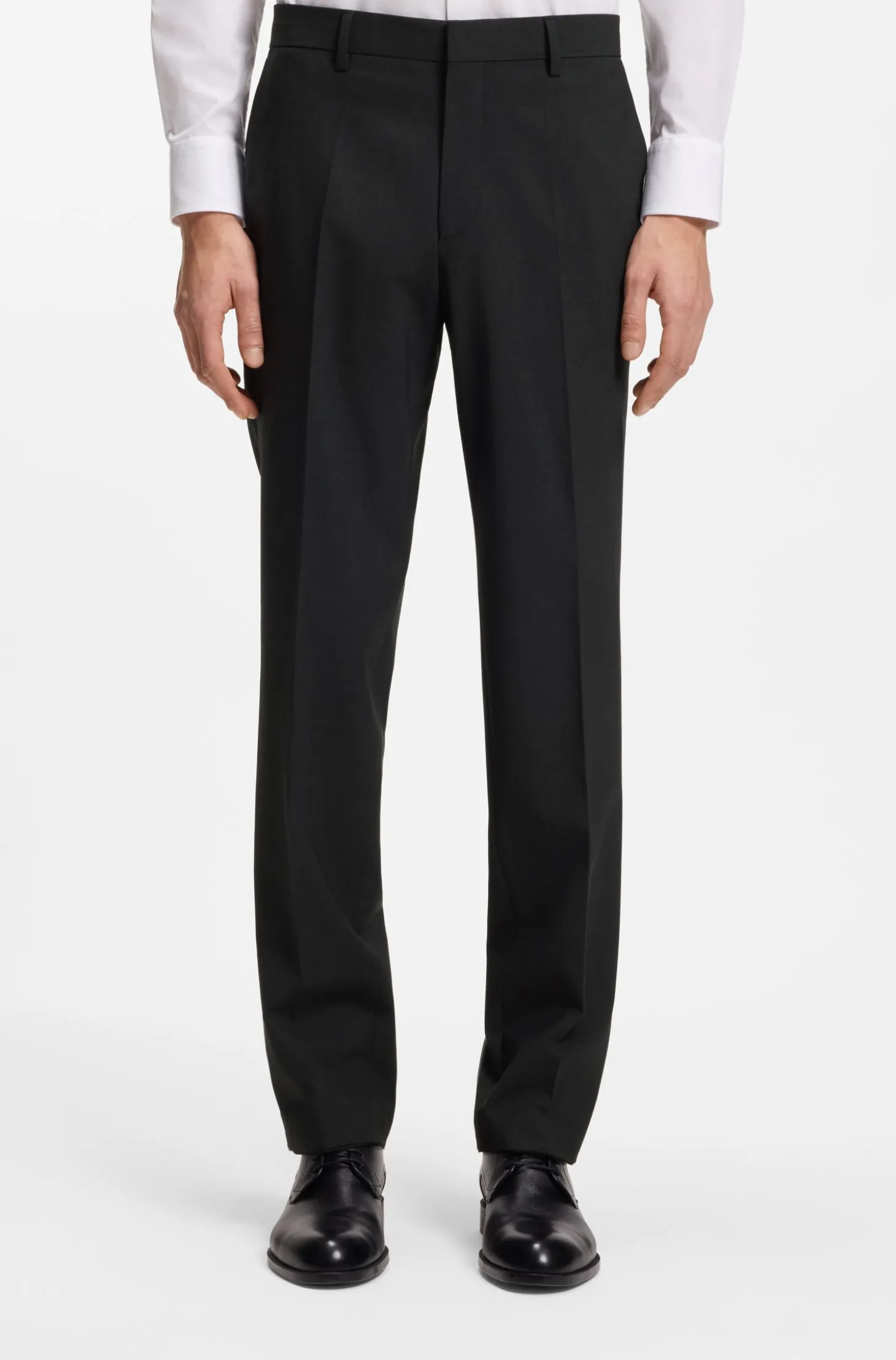 Regular-Fit Hose aus Stretch-Wolle