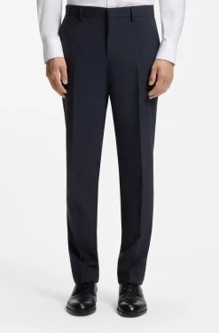 Regular-Fit Hose aus Stretch-Wolle