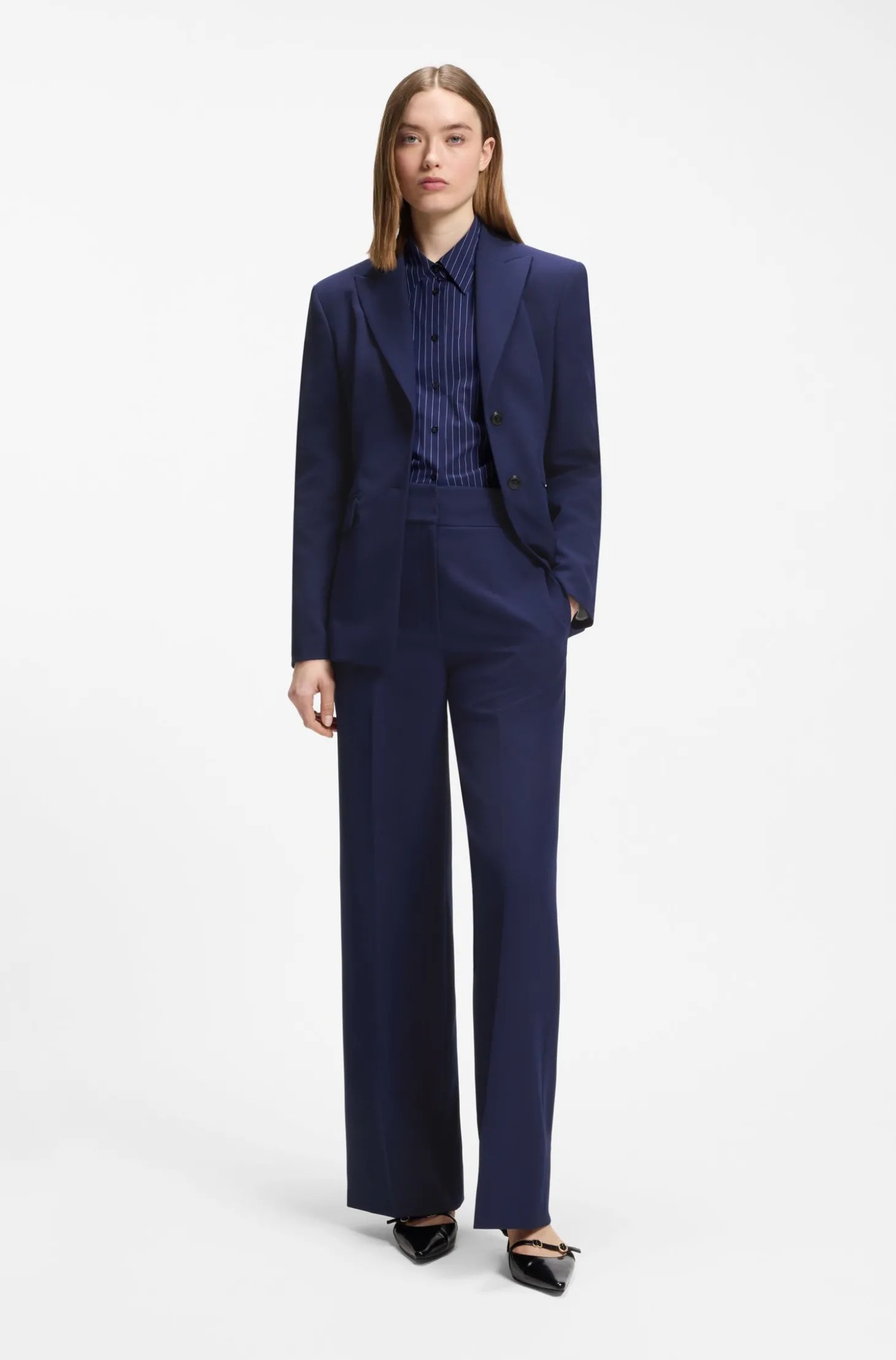 Regular-Fit Hose mit weitem Bein