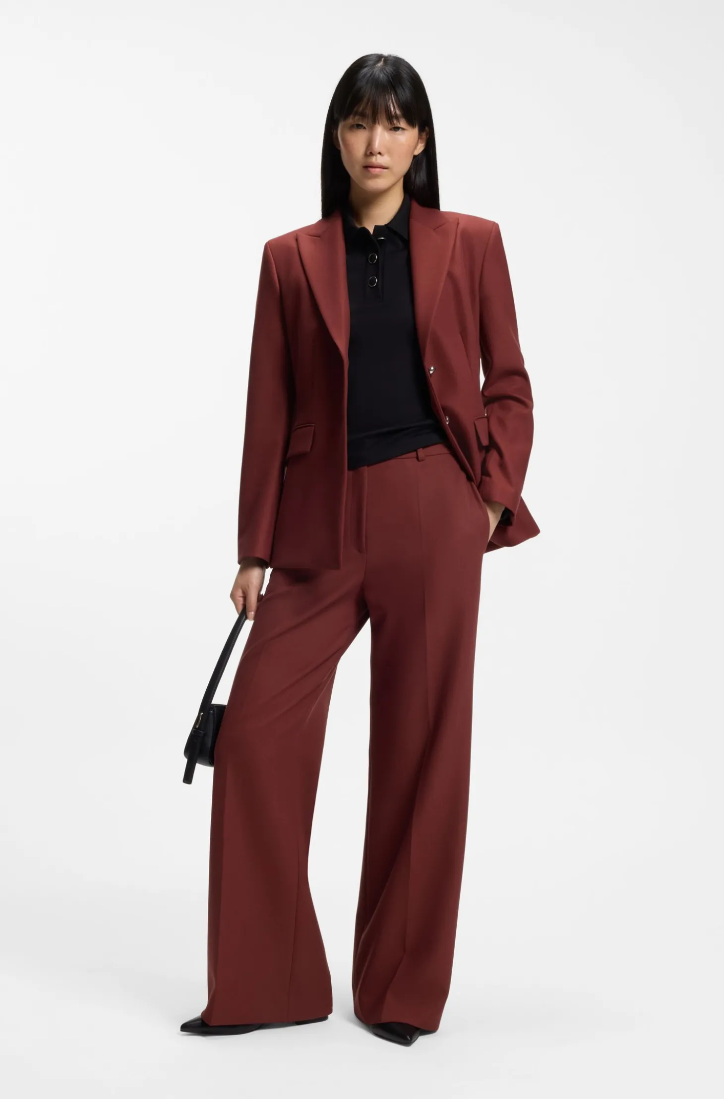 Regular-Fit Hose mit weitem Bein