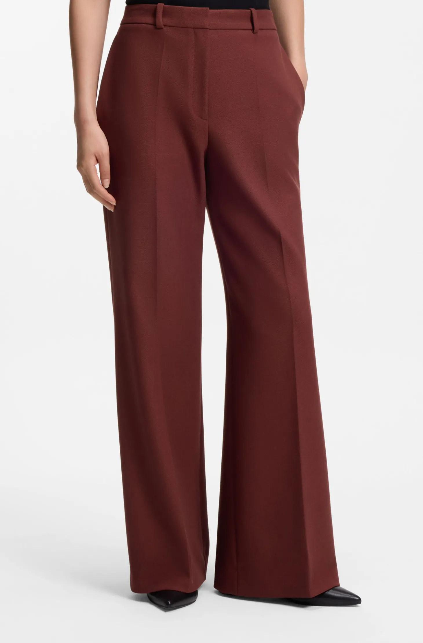 Regular-Fit Hose mit weitem Bein