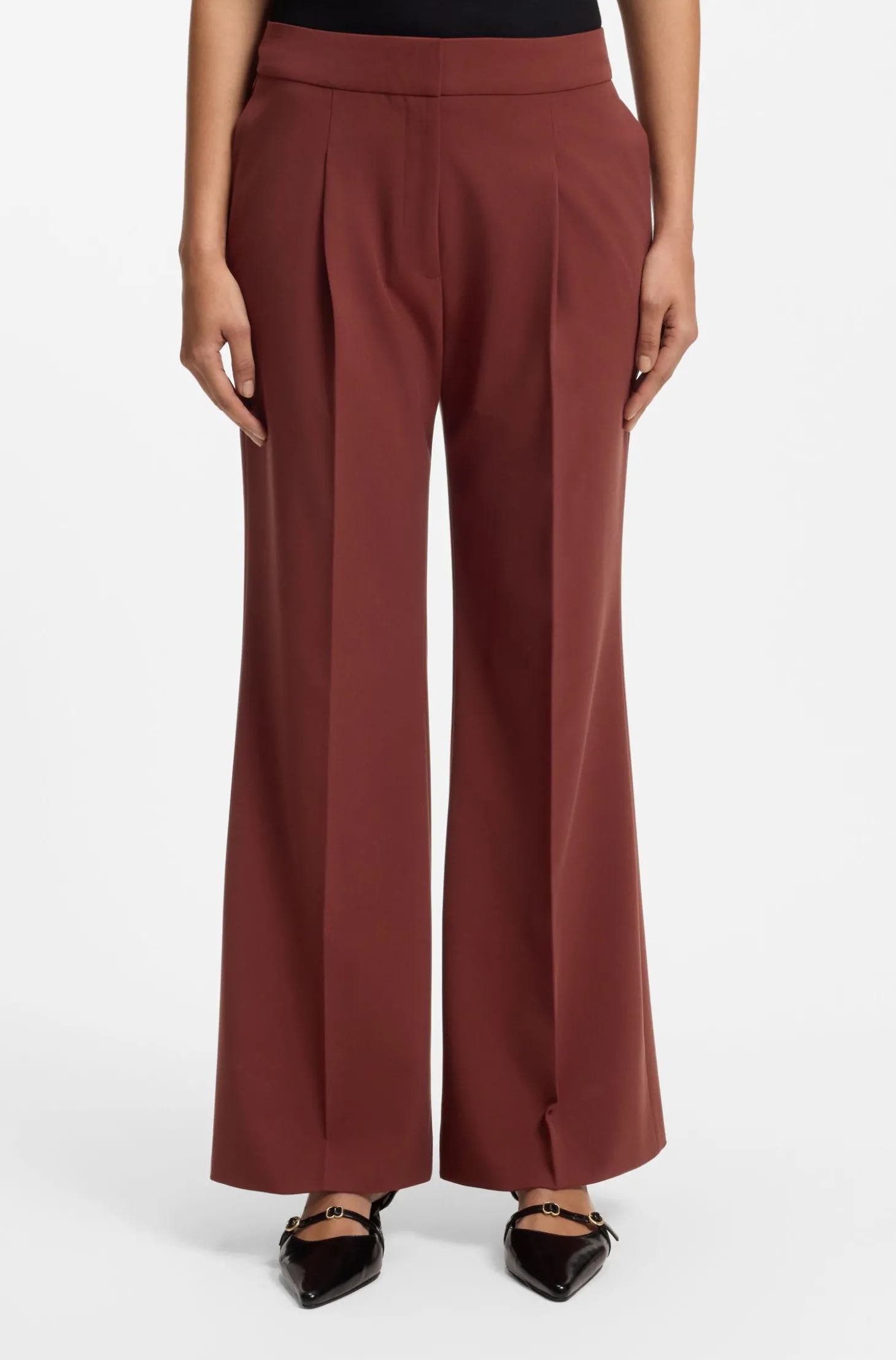 Regular-Fit Hose mit weitem Bein