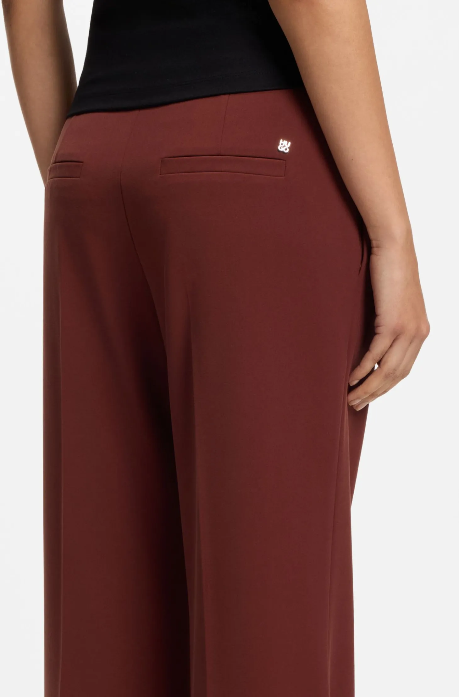 Regular-Fit Hose mit weitem Bein