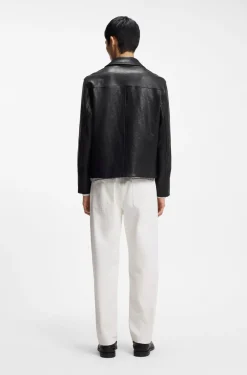 Regular-Fit Jacke aus Nappaleder