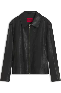 Regular-Fit Jacke aus Nappaleder