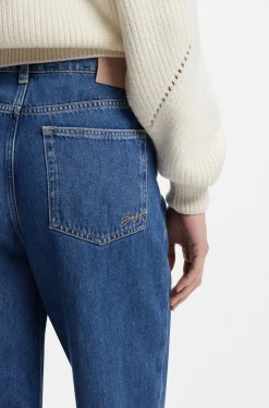 Regular-Fit Jeans mit weitem Bein