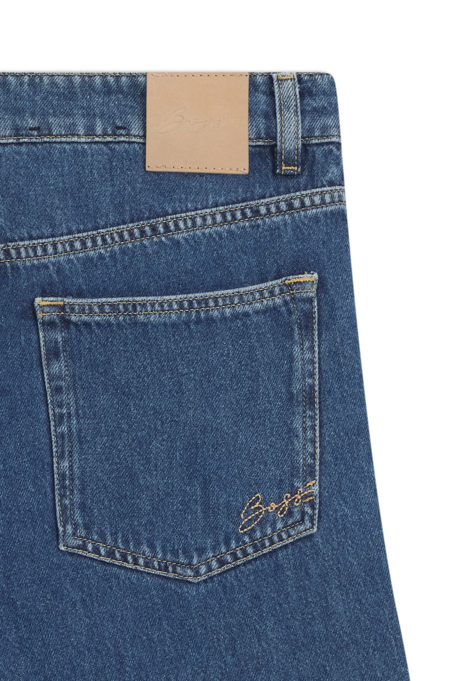 Regular-Fit Jeans mit weitem Bein