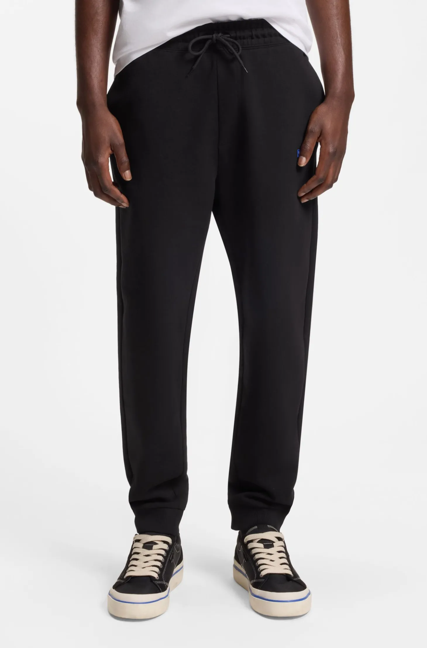 Regular-Fit Jogginghose aus Baumwolle mit French-Terry-Struktur