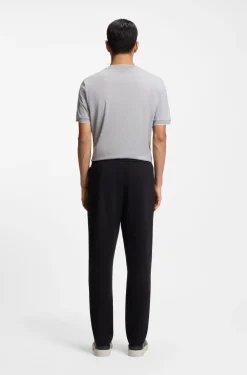 Regular-Fit Jogginghose aus Baumwoll-Mix