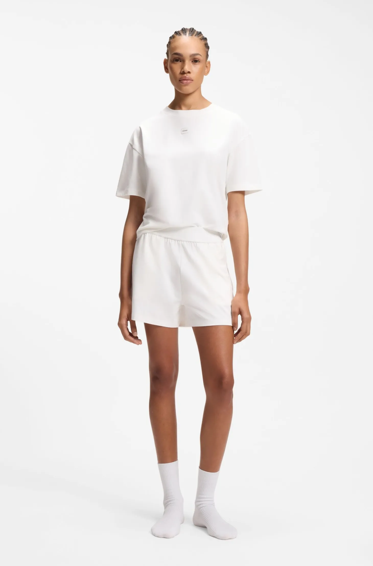 Regular-Fit Loungewear-Hose aus Stretch-Gewebe