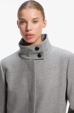 Regular-Fit Mantel aus Woll-Mix