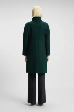 Regular-Fit Mantel mit asymmetrischem Reißverschluss