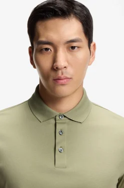 Regular-Fit Poloshirt aus merzerisierter italienischer Baumwolle