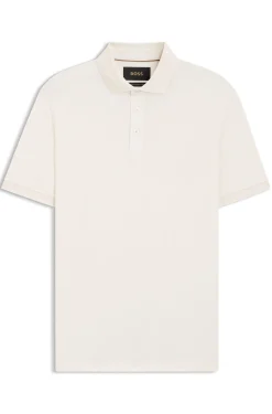 Regular-Fit Poloshirt aus merzerisierter italienischer Baumwolle