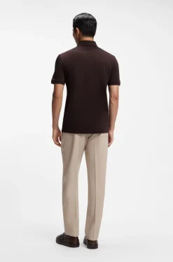 Regular-Fit Poloshirt aus merzerisierter italienischer Baumwolle